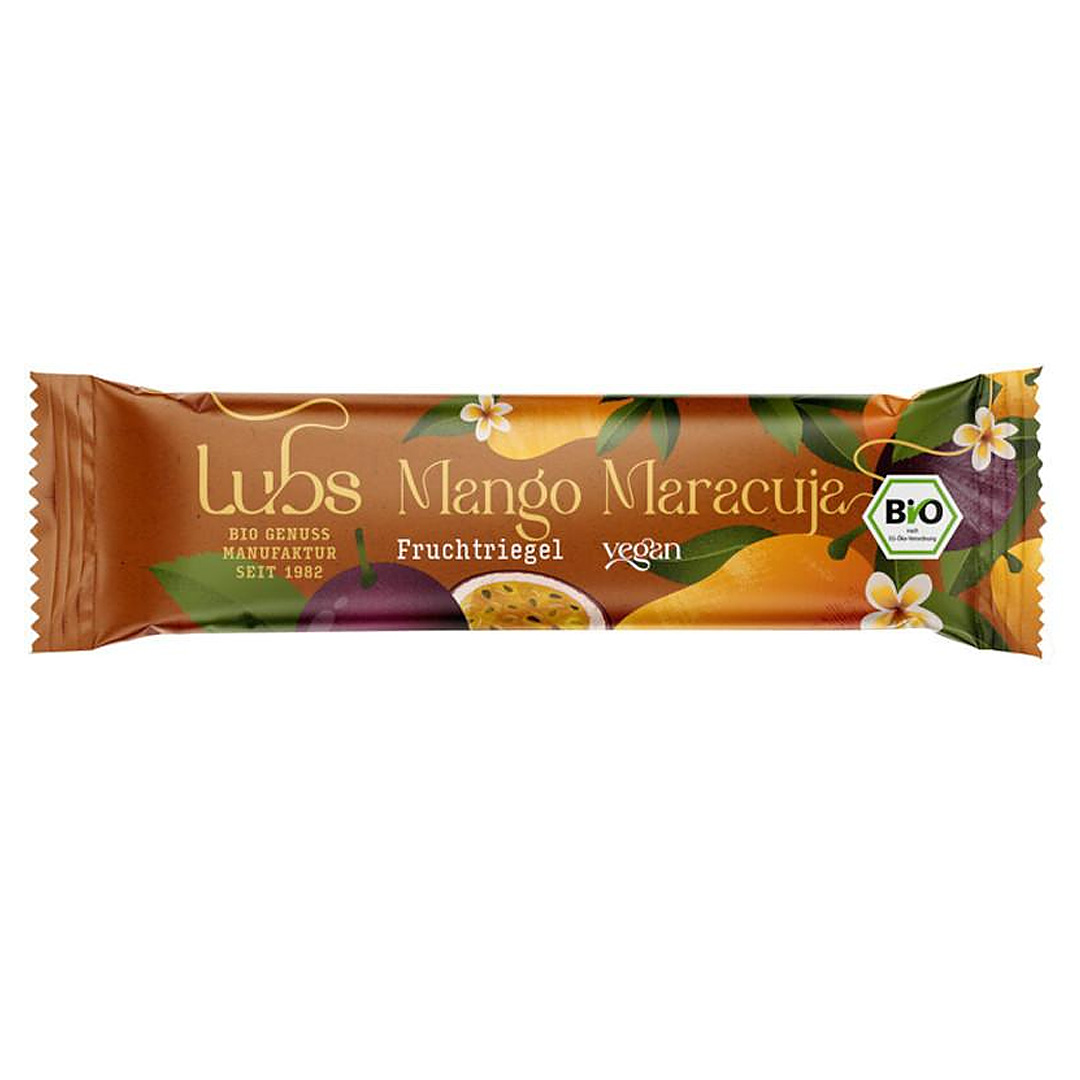 Fruchtriegel Mango Maracuja bio Lubs 25x30g