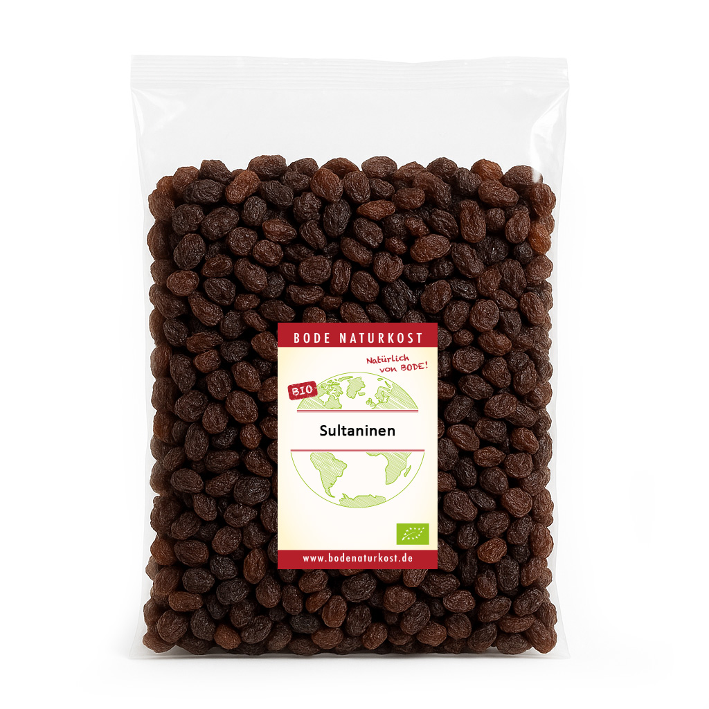 500g Packung Bio-Sultaninen von Bode Naturkost