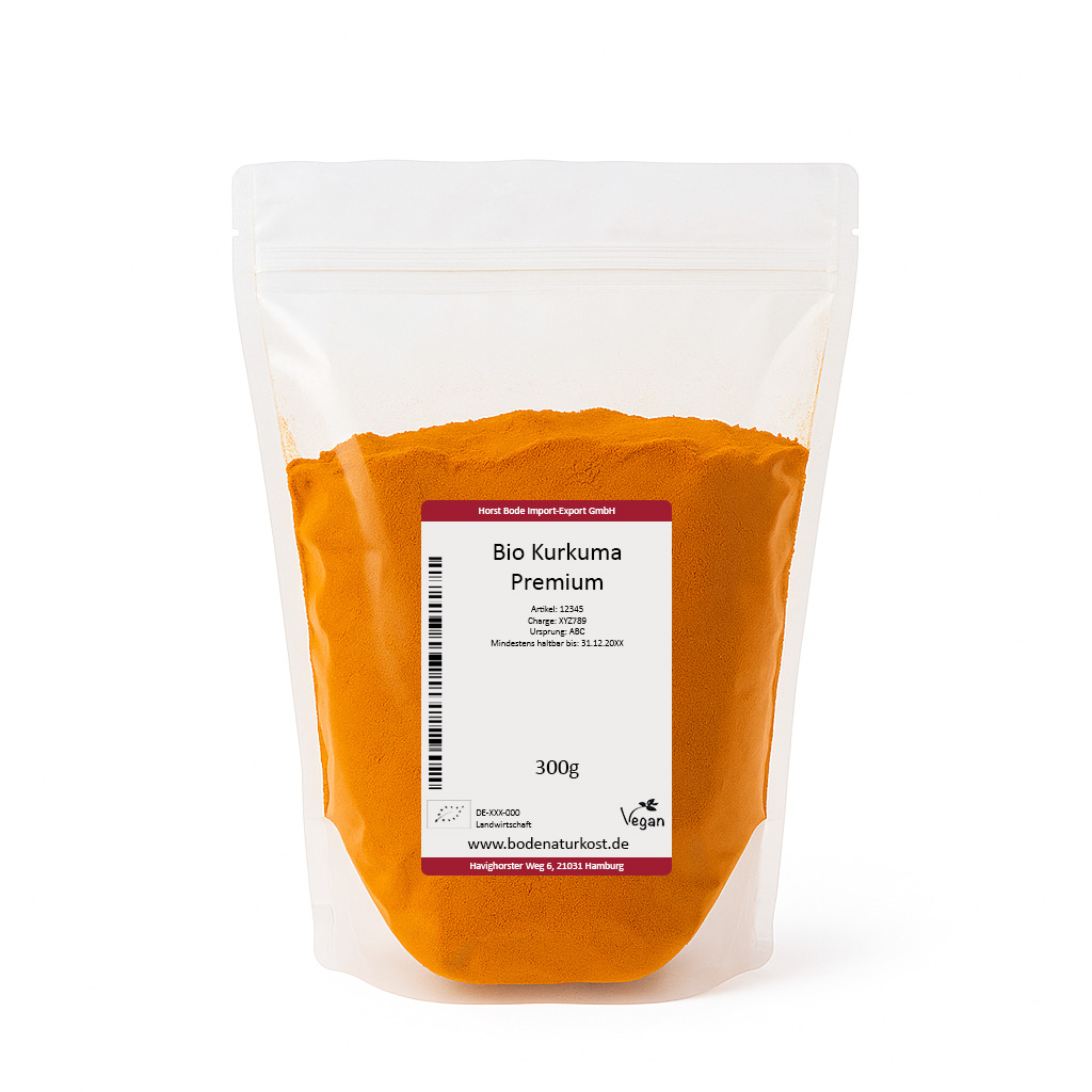 Kurkuma gemahlen Premium bio 300g