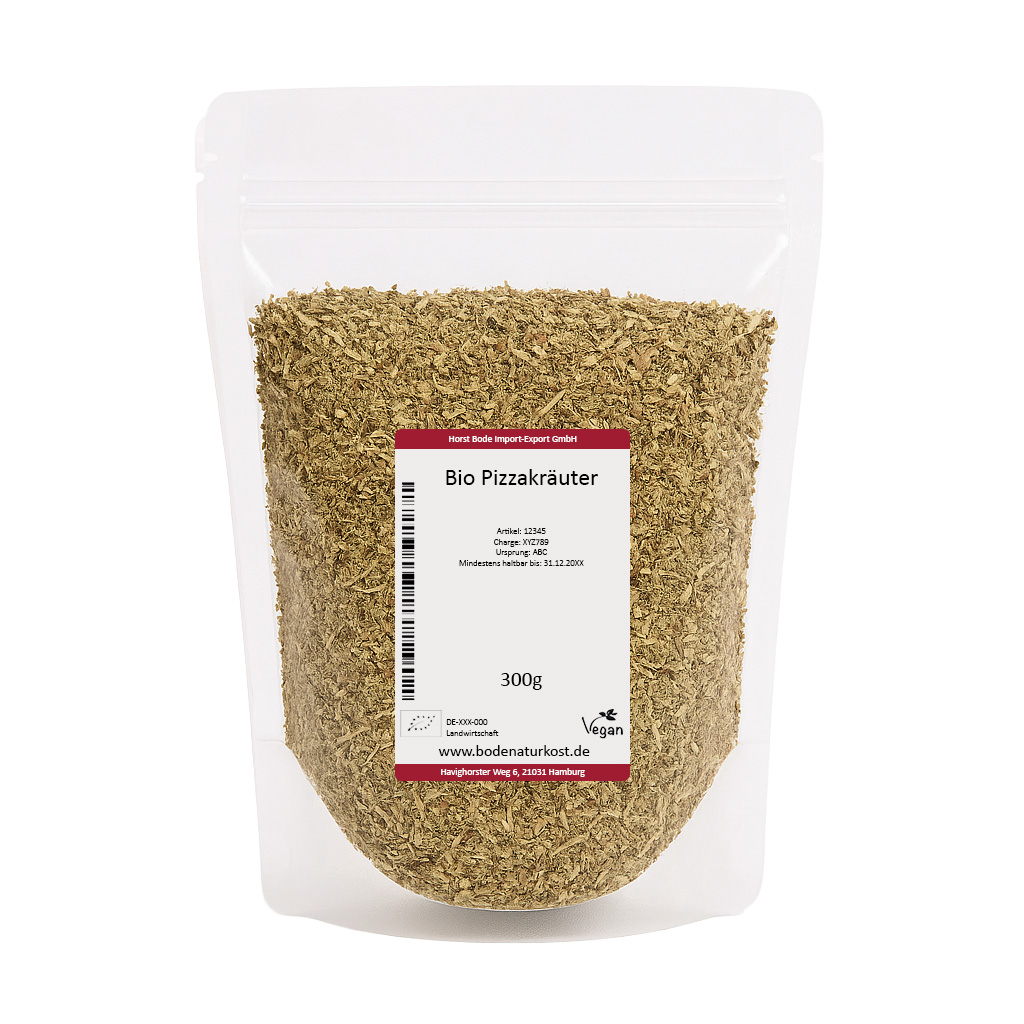 Pouch of Organic Pizza Herbs, 300g