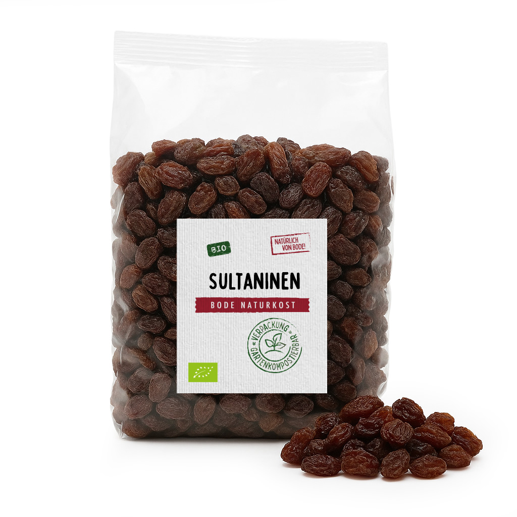 Sultaninen bio, gartenkompostierbarer Beutel 6x500g