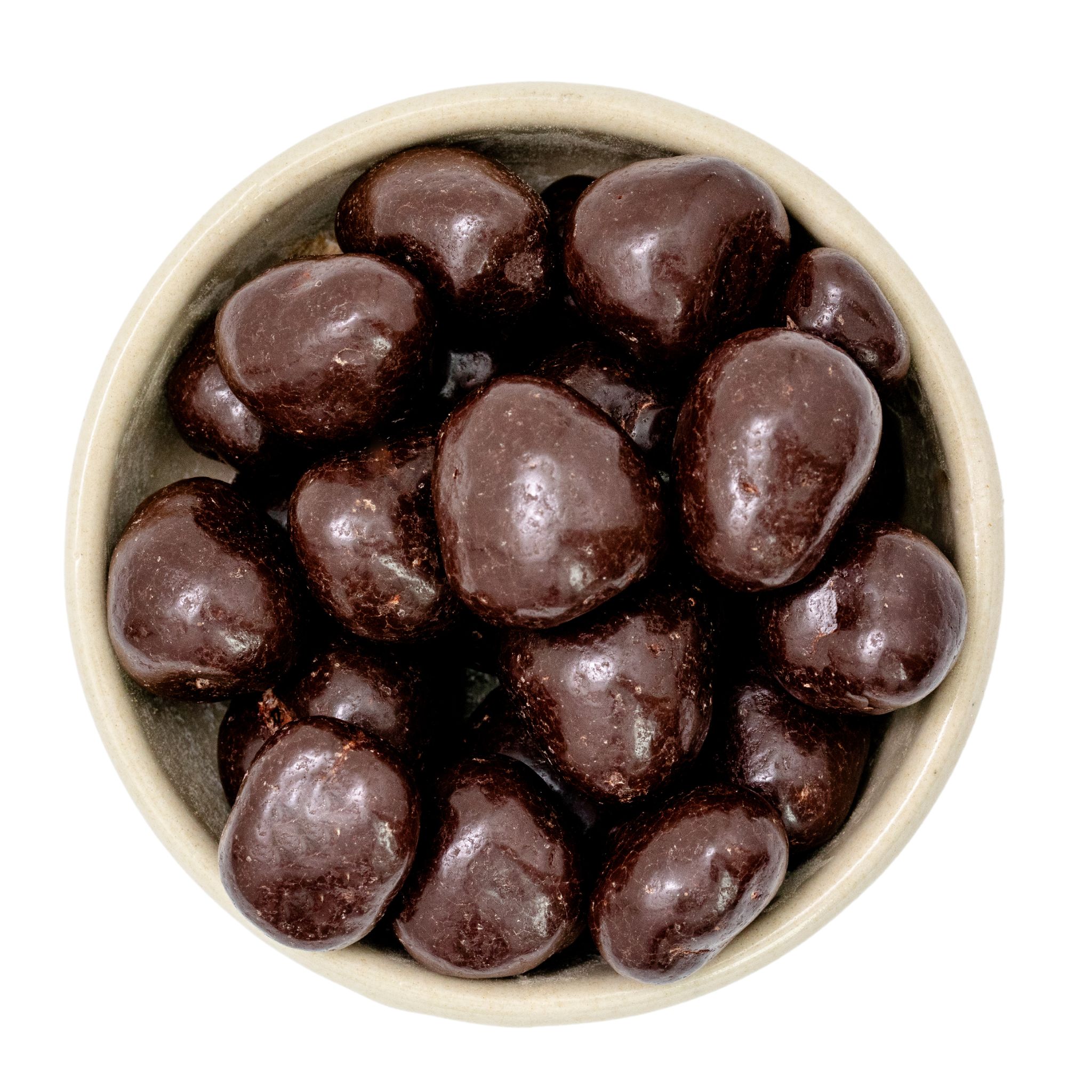 Himbeeren in Zartbitterschokolade bio Fairtrade 5kg