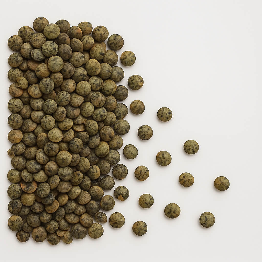 Linsen grün (marmoriert) bio 6x500g