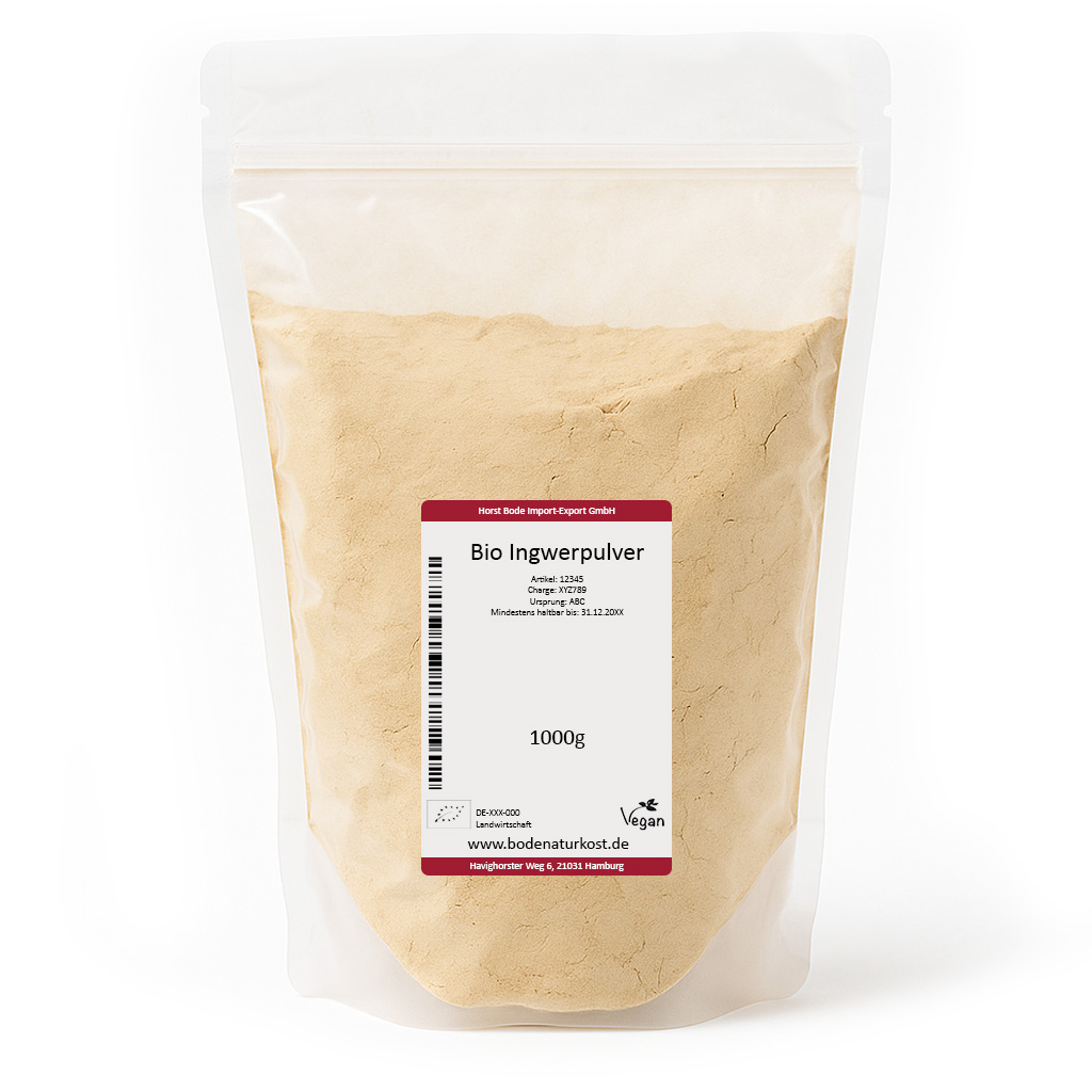 Ingwer gemahlen - Ingwerpulver bio 1kg