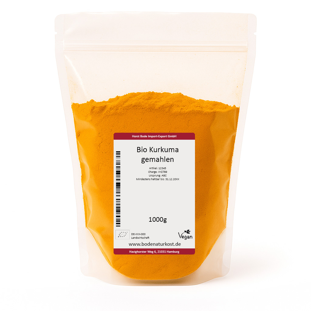 Kurkuma gemahlen bio 1kg