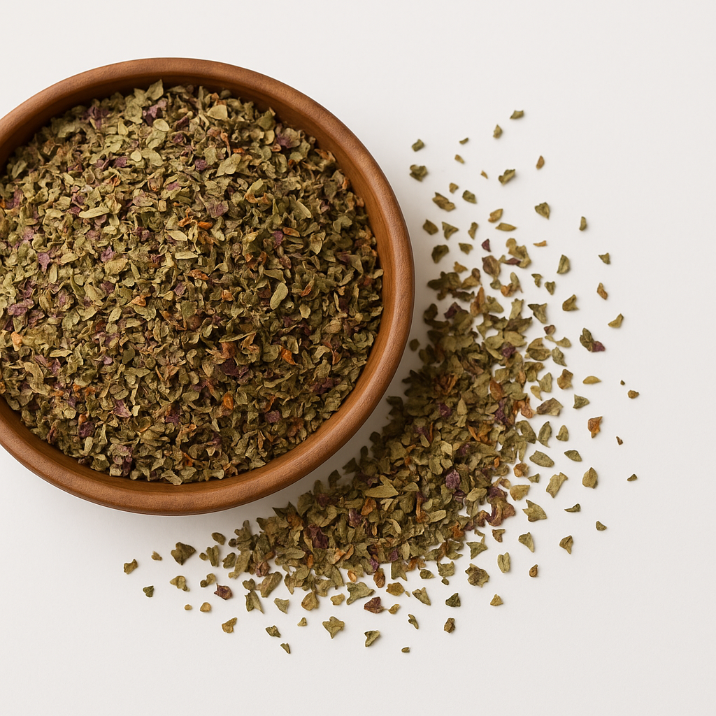 Finely chopped organic basil 1kg