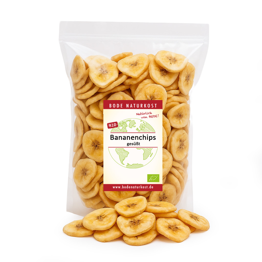 Bananenchips gesüßt bio 6x500g