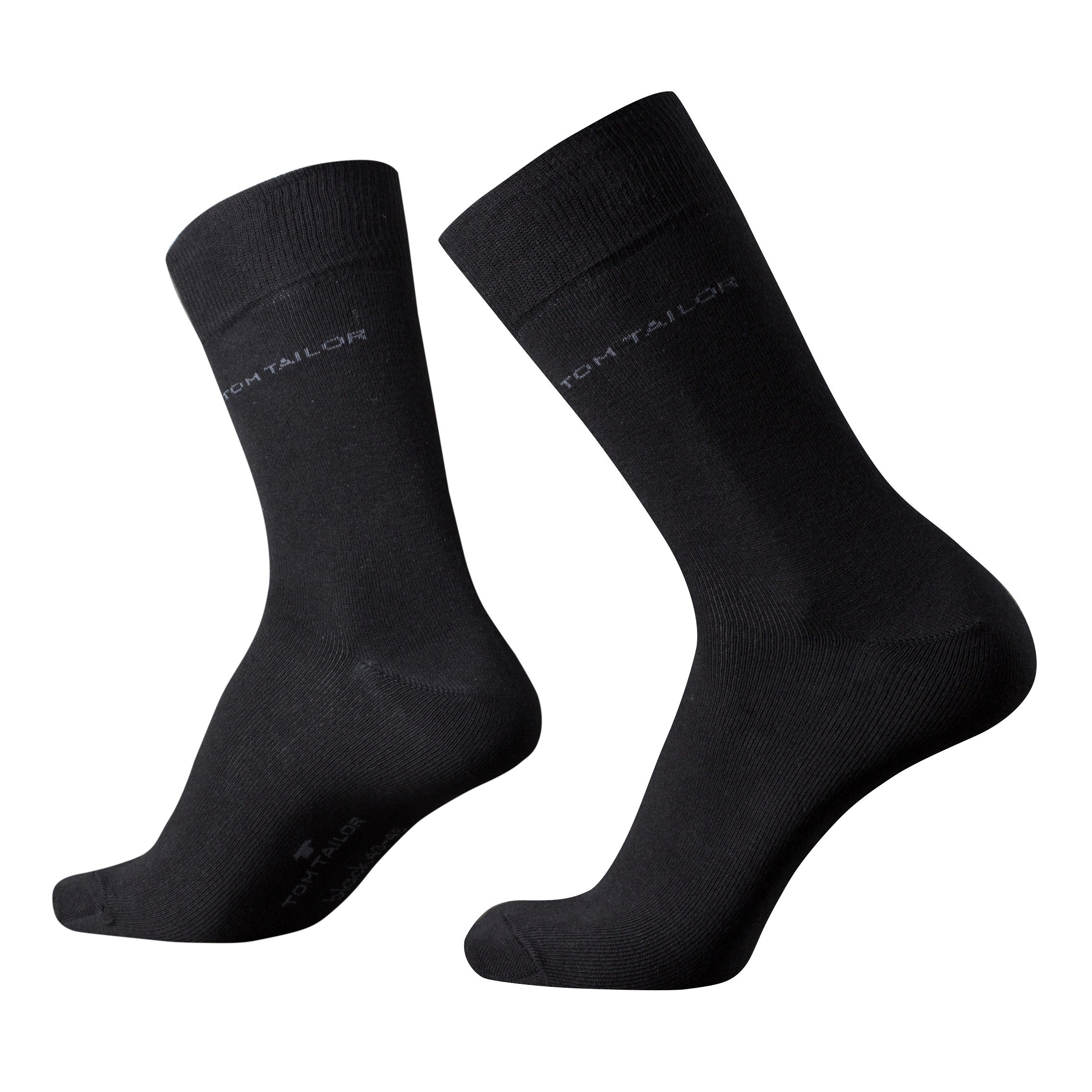 Tom Tailor 3er Pack Herren Socken Schwarz (610) 39-42