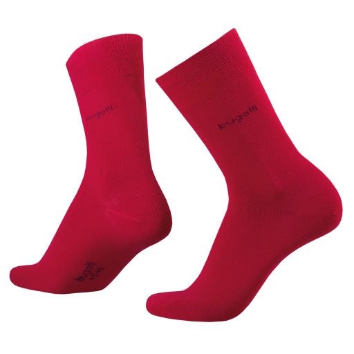 Bugatti 3er Pack Herren Socken Artikel 6703 Rot (440) 47-50