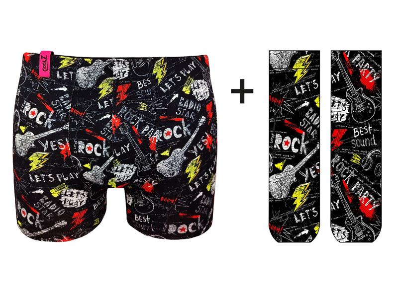 Cool7 Herren Retroshort und Socken Rock Party Artikel C8004 4 / S