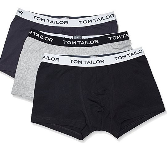 Tom Tailor 3er Pack Herren Retroshort Schwarz/Grau (9300) 8/XXL