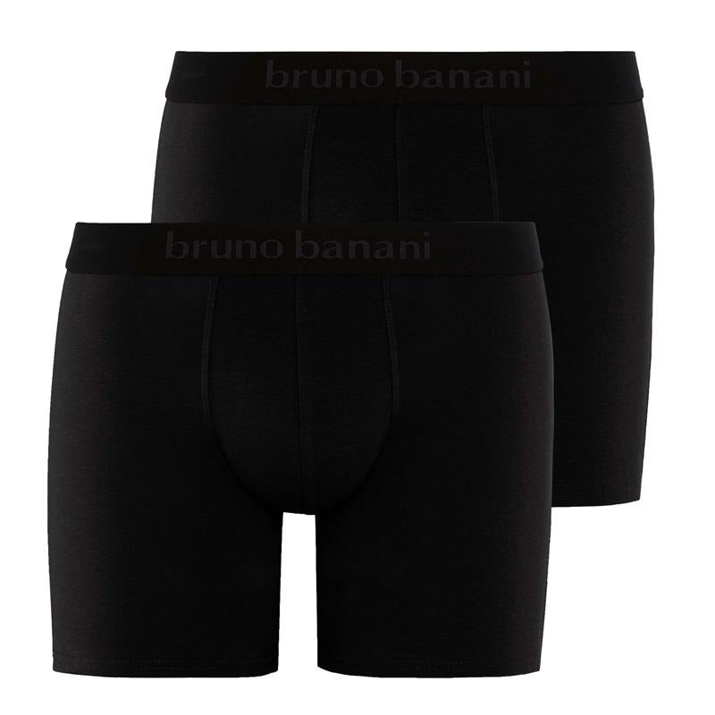 Bruno Banani 2er Pack Herren Long Short Artikel 2201-2393 Schwarz (0007) 9/3XL