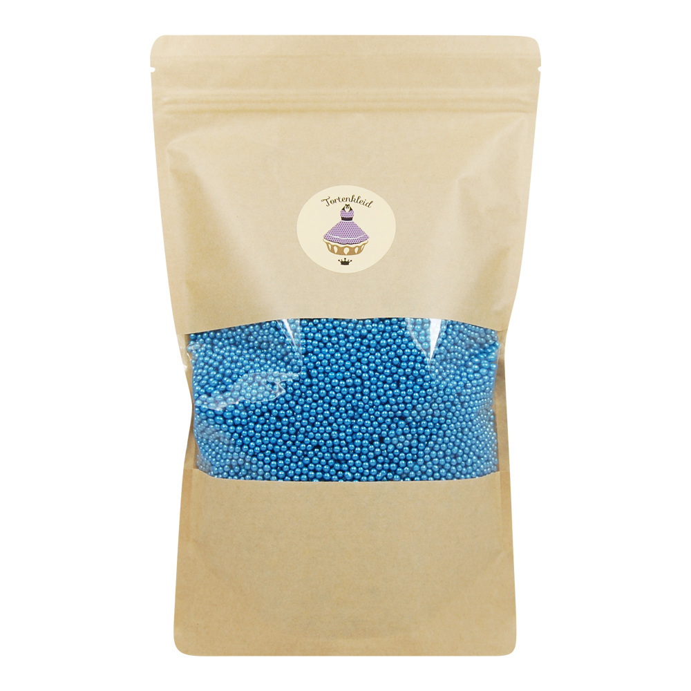 PerlenBlau Zuckerperlen 4mm Blau 1kg