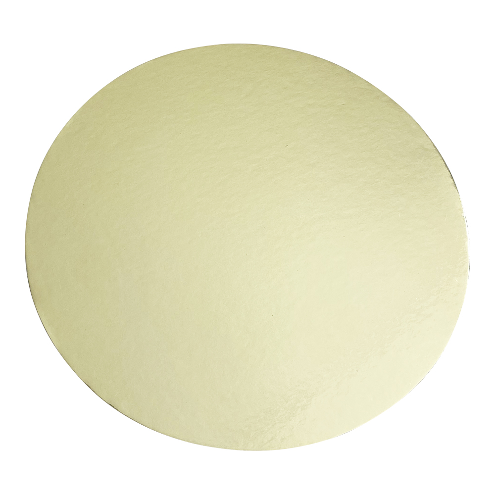 goldrund Tortenpappe gold/silber rund Ø25cm/1mm 1 Stück