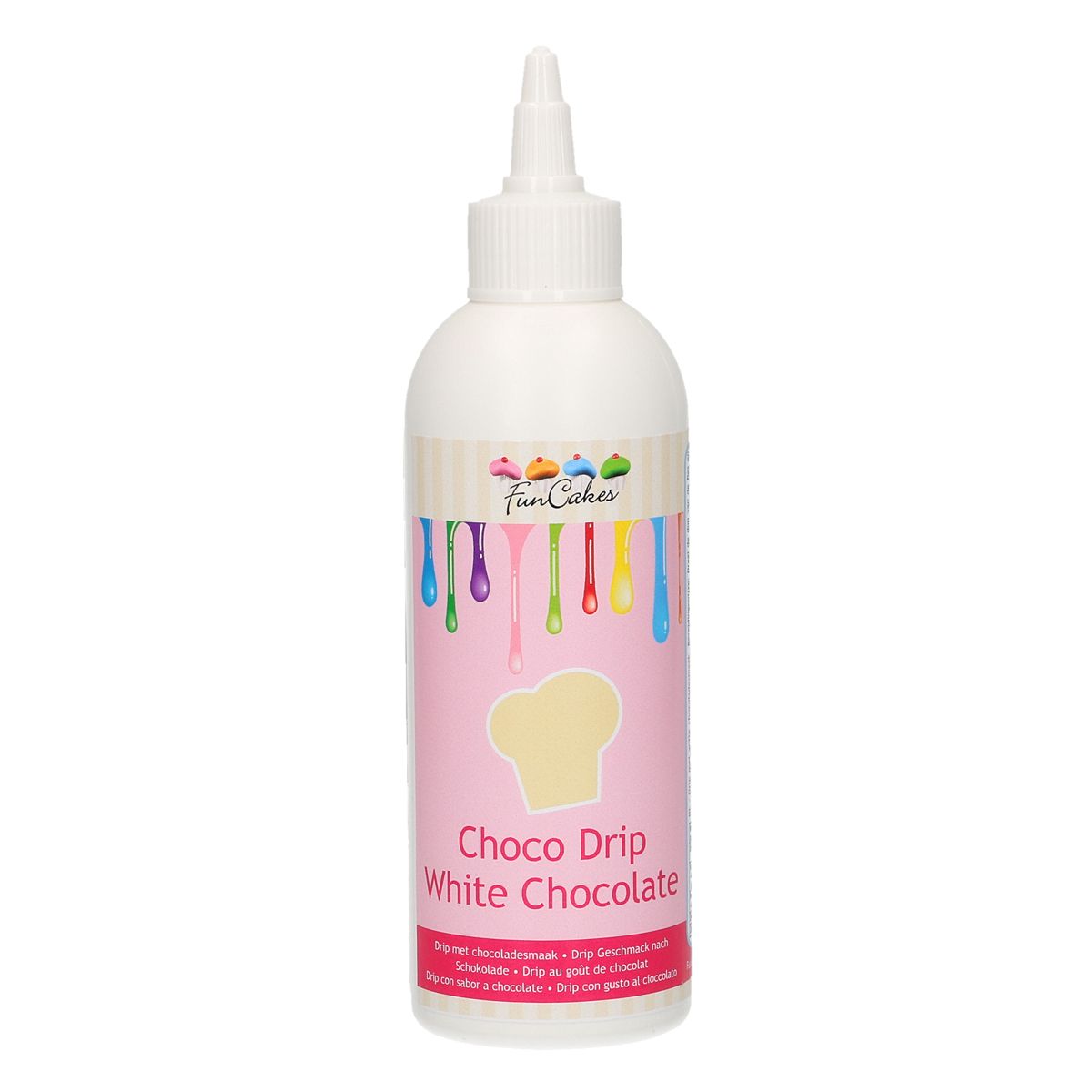 FC52312_0_f25f90320380b9b8d169db098579e226_1 FunCakes Choco Drip weiße Schokolade 180ml