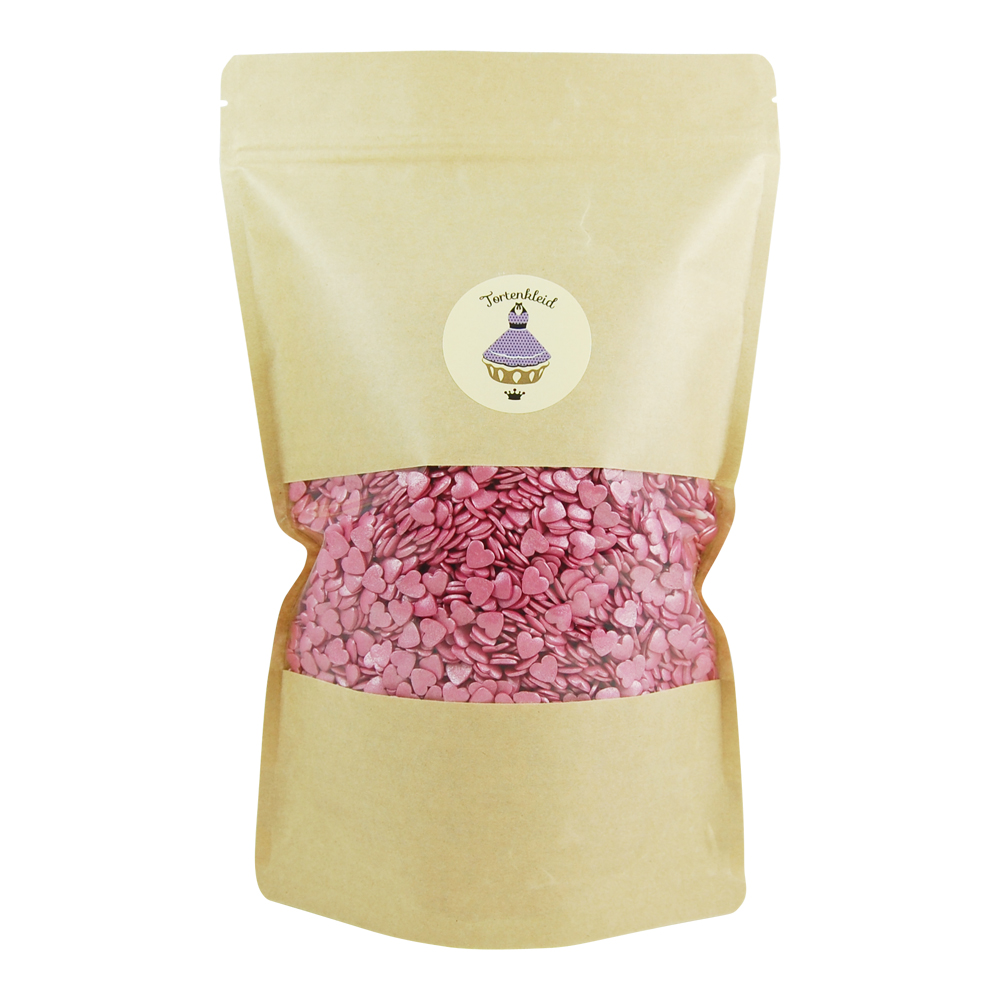 HerzenPurple Zuckerstreusel Herzen Hot Pink 1kg