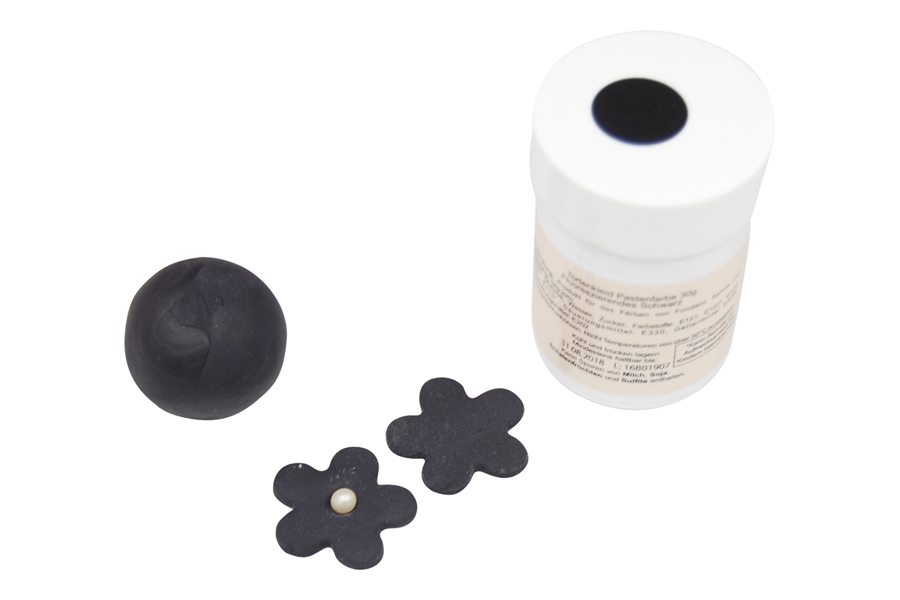 TKPastenfarbeFluoSchwarz Tortenkleid Pastenfarbe Schwarz 30g