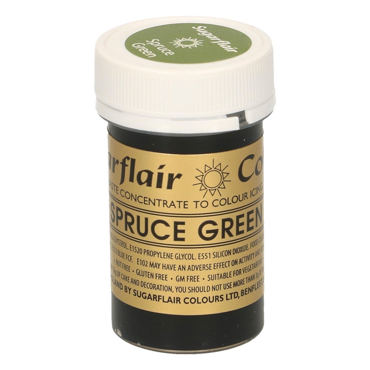 Sugarflair Paste Colour SPRUCE GREEN, 25gr.