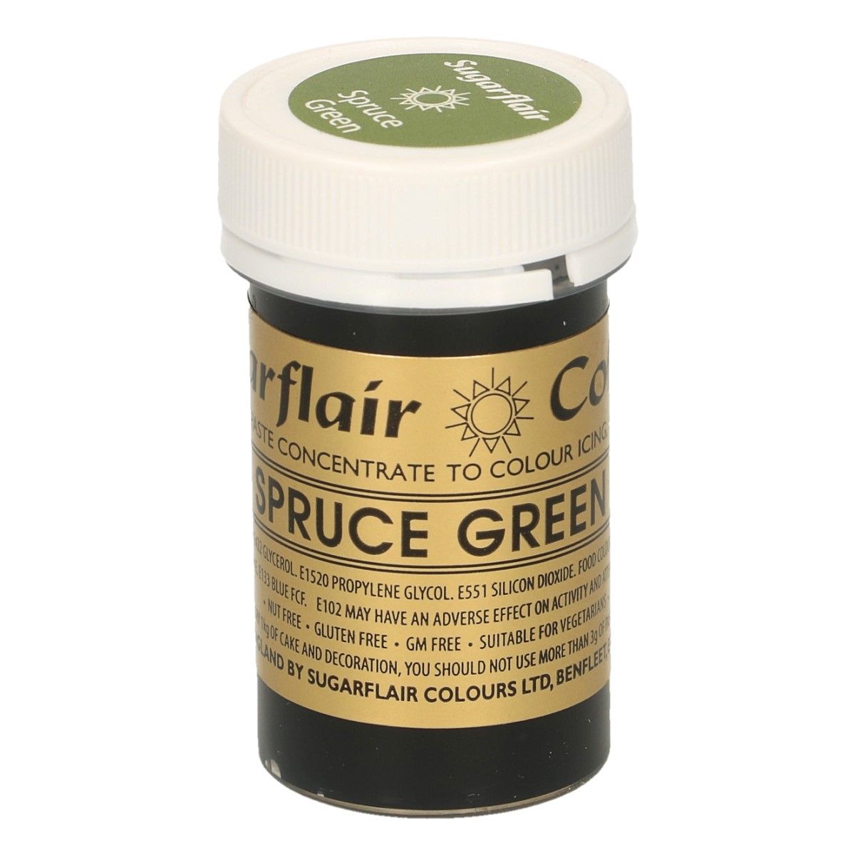 A107_0_597286d0f029a9f424be1ee0bd8f3f0f Sugarflair Paste Colour SPRUCE GREEN, 25gr.