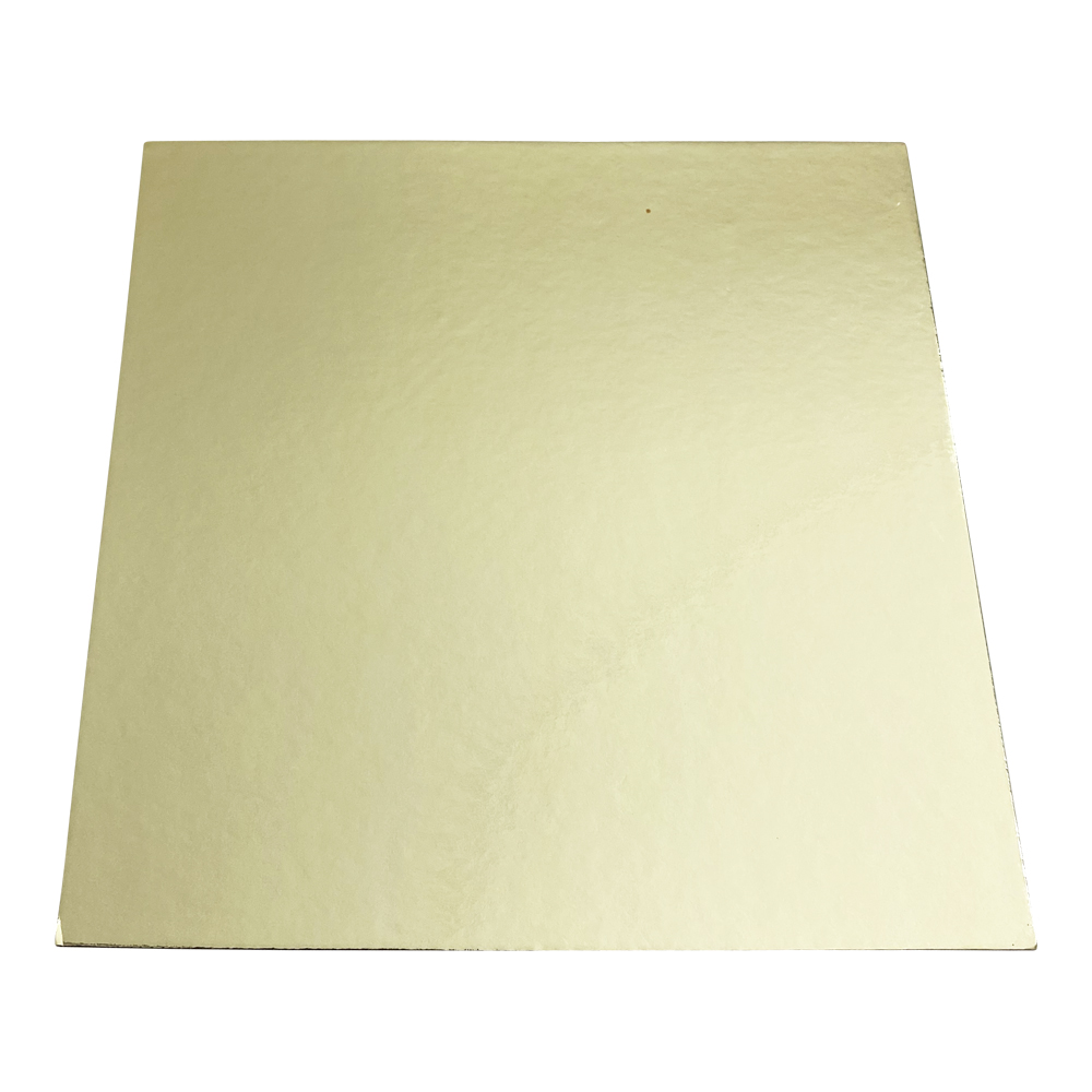 goldquadrat Tortenpappen gold/silber quadratisch 15cm/1mm 1 Stück