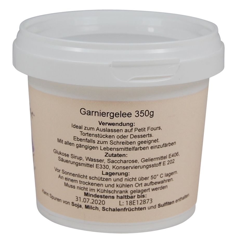 TortenkleidGarniergelee350g Tortenkleid Piping Gel / Garniergelee 350g