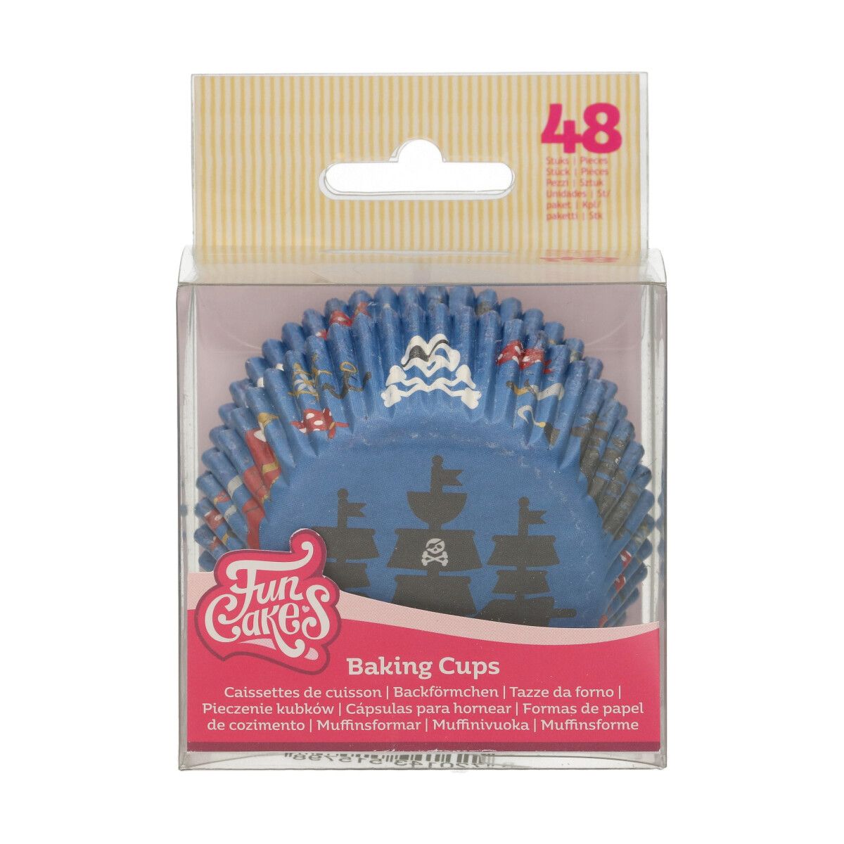 F84190_0_261baa5a5e7ba59423559dcc953e236e_2 FunCakes Muffin Cups Pirat 48 Stück