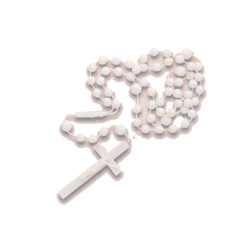 Rosenkranz-Kommunion-Konfirmation Kommunion Rosenkranz weiß