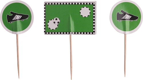 8525361210 Deko-Picker Fußball 12 Stück