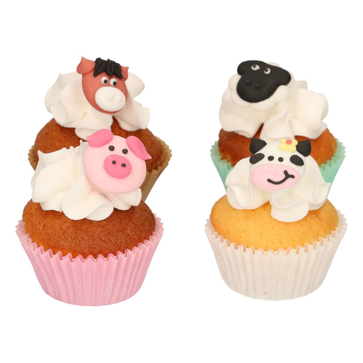 Funcakes Zucker Dekoration Bauernhoftiere Set 8 Stück