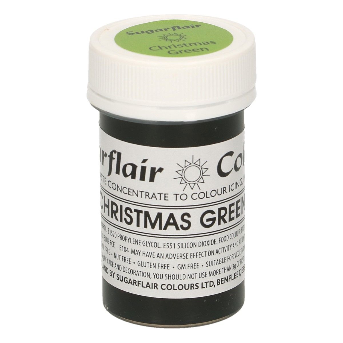 B103_0_e3912ec407bca6c0a64742ab80094c30 Sugarflair Paste Colour Christmas Green, 25g