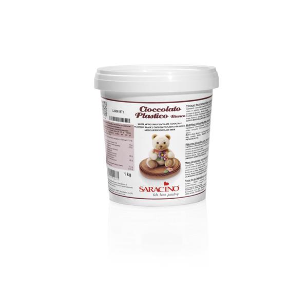 Modellier Schokolade 1 KG weiß Saracino