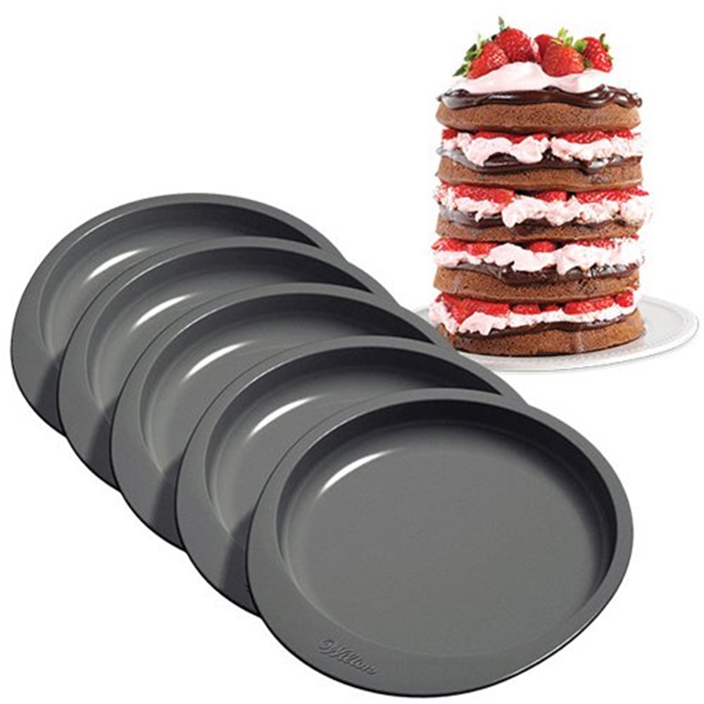 2441_06f4pUke9A44Kl Wilton Cake Pfanne Easy Layers -15cm- Set/5