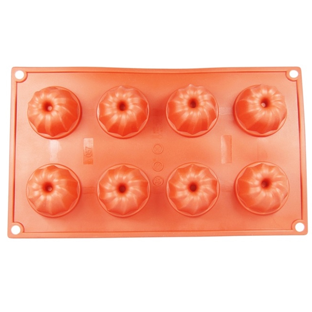 UnbenanntOHAocltWZoLXs Tortenkleid Silikonbackform mini Gugelhupf 8 Stück