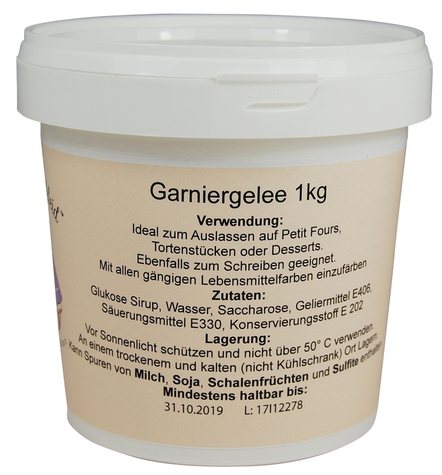 TortenkleidGarniergelee1kg Tortenkleid Piping Gel / Garniergelee 1 kg