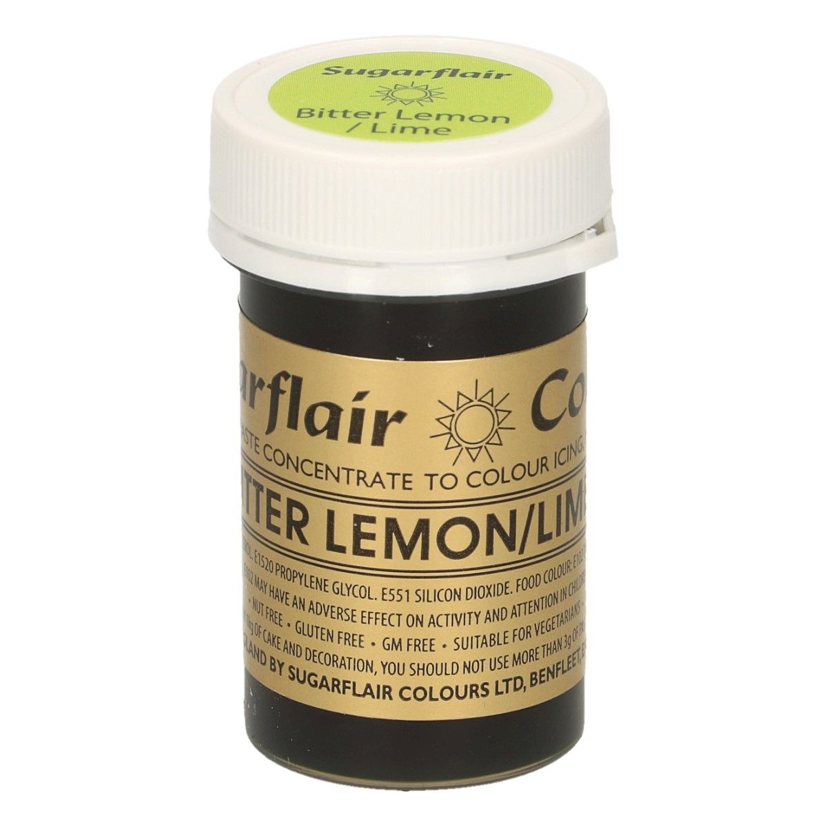 Sugarflair Paste Colour BITTER LEMON/LIME, 25gr.