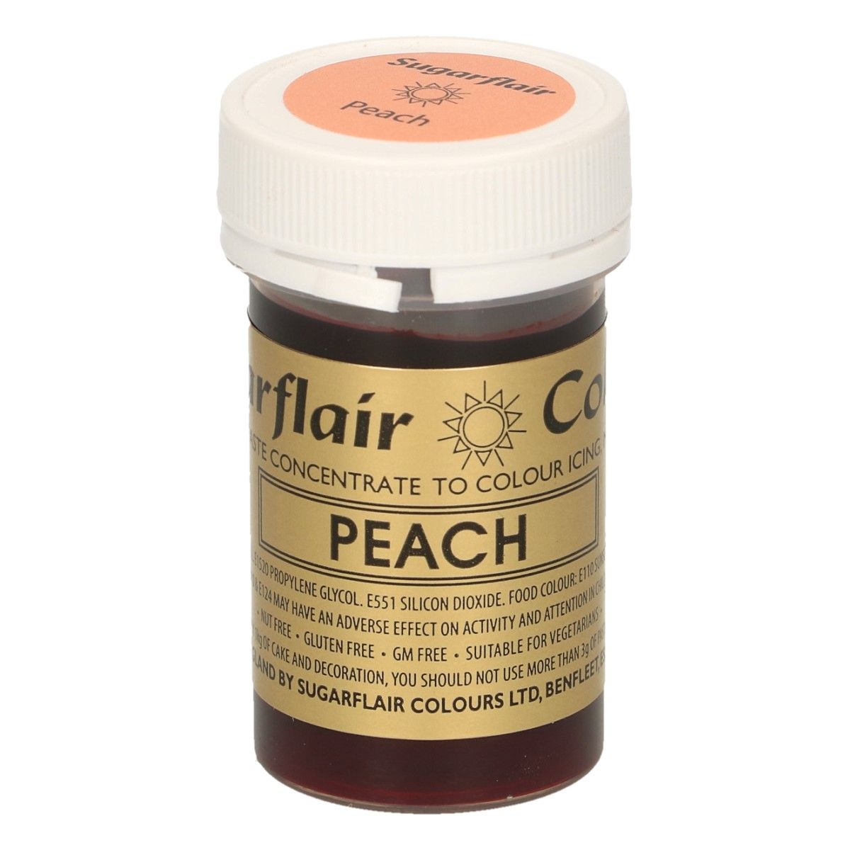 Sugarflair Paste Colour PEACH, 25gr.