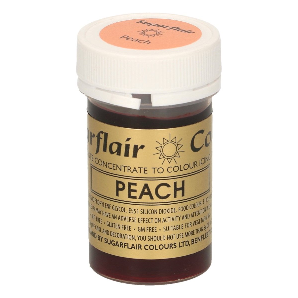 A113_0_ea6718164c9262b51d099cc4b2d7f678 Sugarflair Paste Colour PEACH, 25gr.