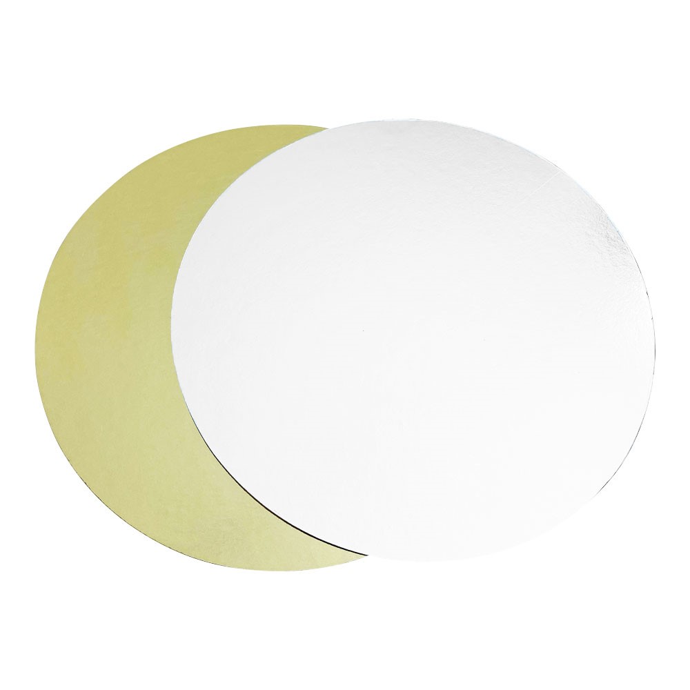 platterd Tortenpappe gold/silber rund Ø35cm/1mm 1 Stück