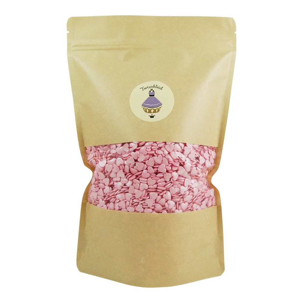 HerzenPink Zuckerstreusel Herzen pink 1kg