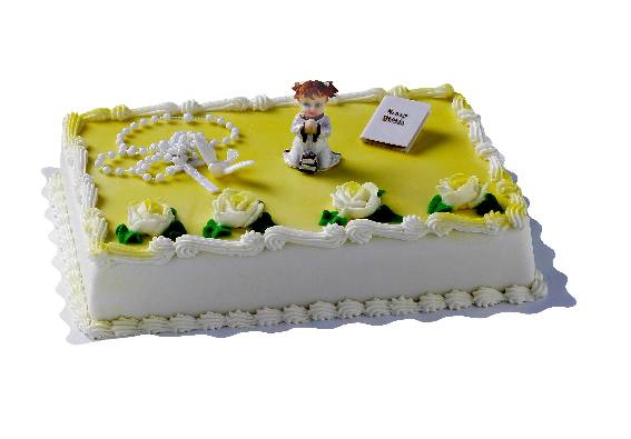 Kommunion-Maedchen Tortendekoration Kommunion Mädchen