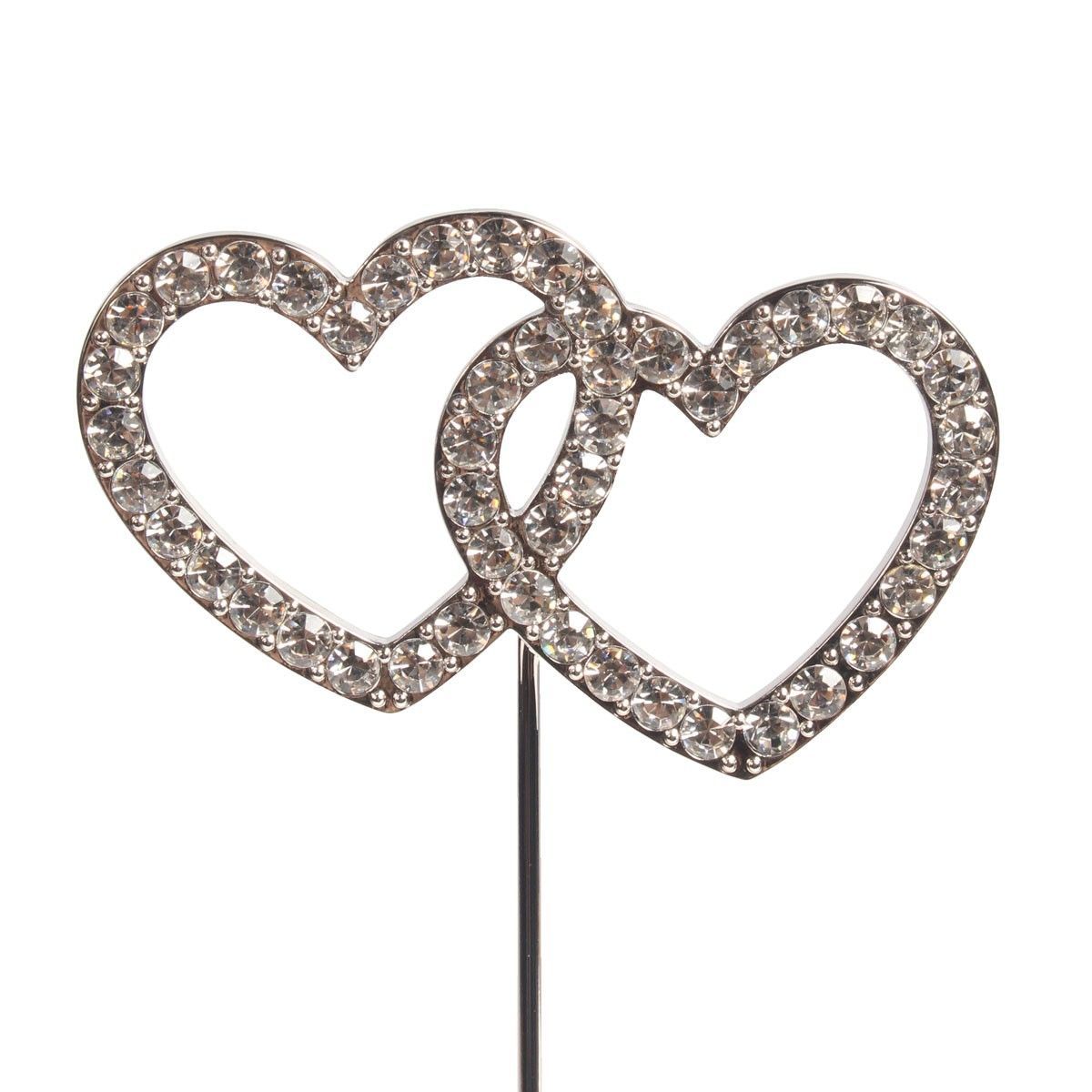 Cake Topper Diamanten Herzen