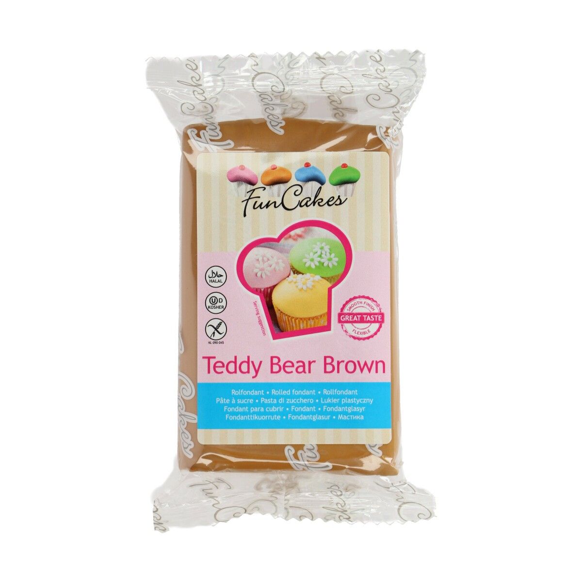 FC97990_0_079739ea697f6f304e17dd6b6704ed1d FunCakes Fondant - Teddy Bear Brown -250g-