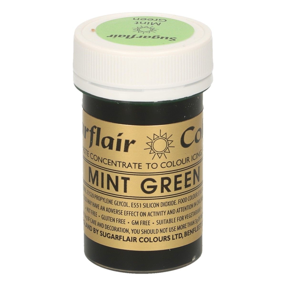 A105_0_b1dbb5620776d5c60e687144dd62b7131 Sugarflair Paste Colour MINT GREEN, 25gr.