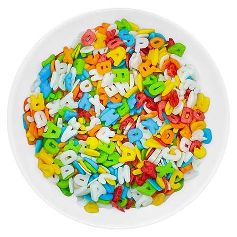 Dekorzucker Buchstaben Mix - 1kg -