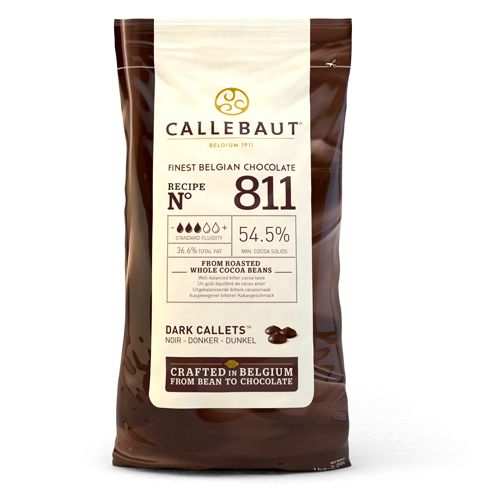 Callebaut Dunkle Schokoladenkuvertüre Zartbitter (54,5 %) 1kg