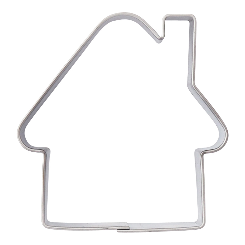 006JqH681SiZEN5I Ausstechform Haus Edelstahl 5cm