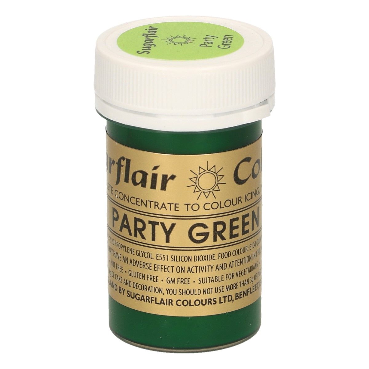 A126_0_fae2eaf013118aa0258bd1cc70841dad Sugarflair Paste Colour PARTY GREEN, 25gr.