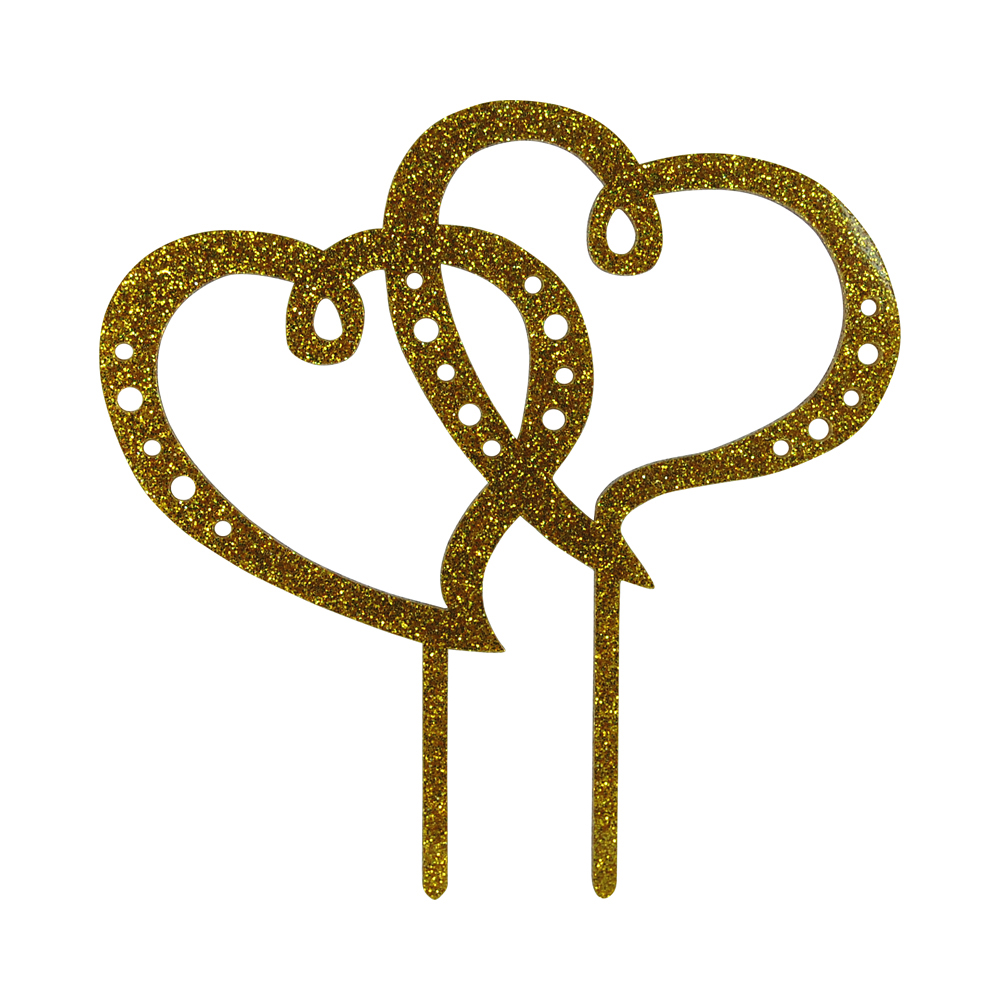 DSC_0529 Cake-Topper "Herz" Gold