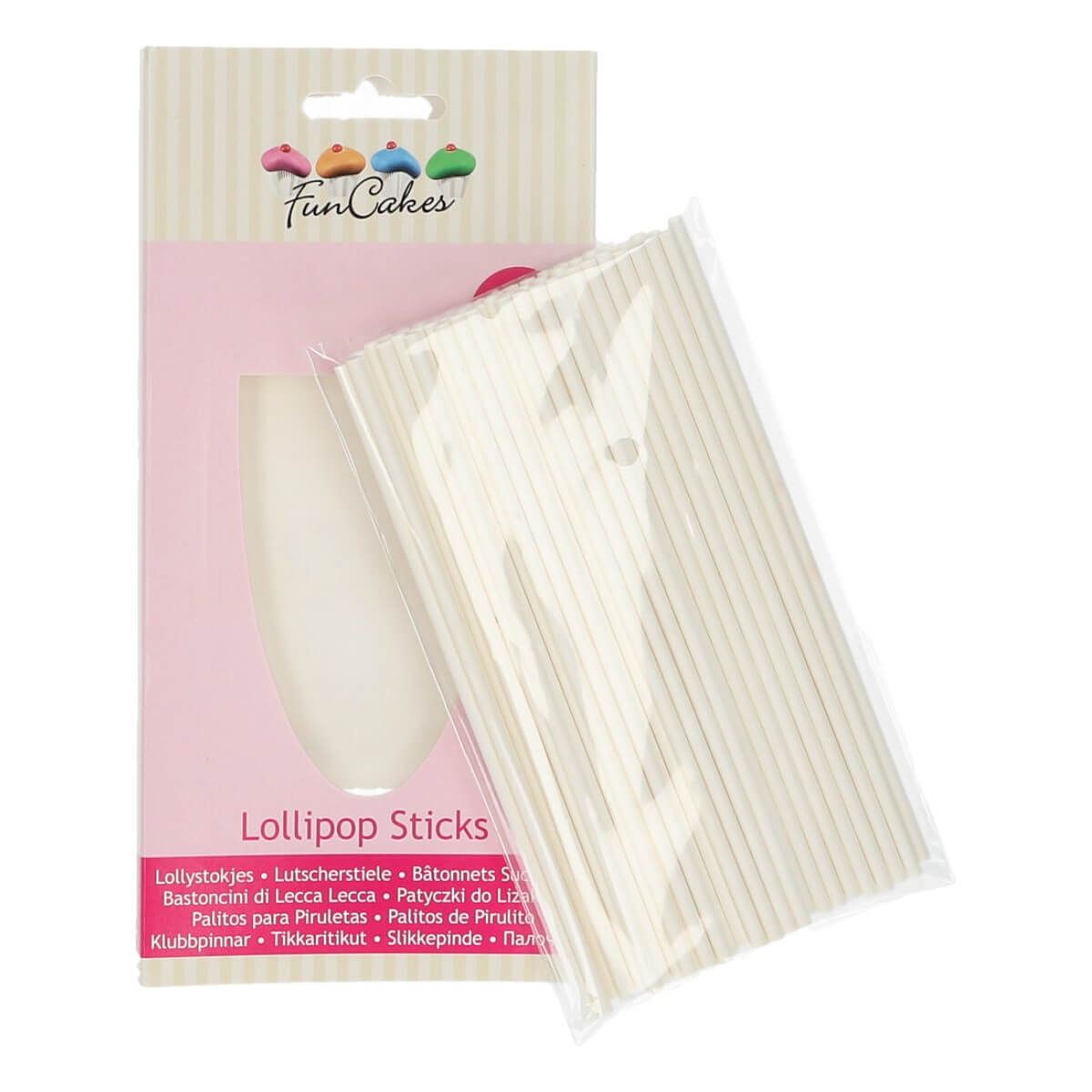 Funcakes Lollipop Sticks 15 cm / 50 Stück