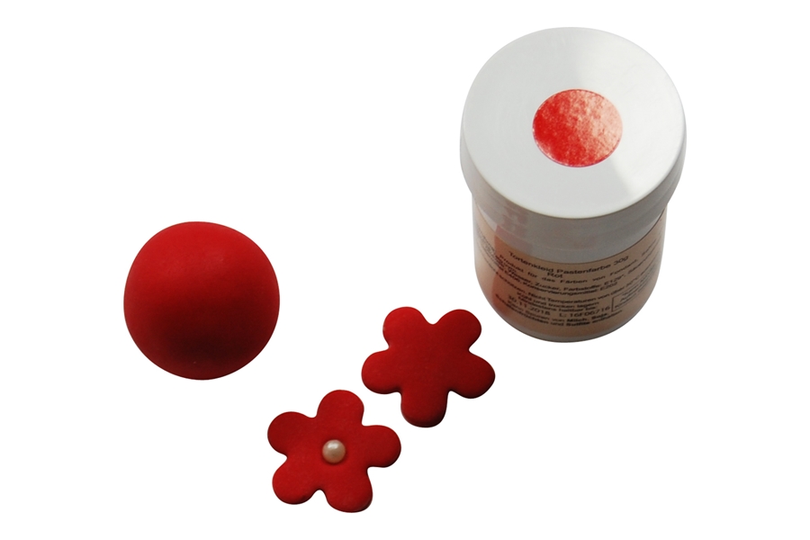 TKPastenfarbeRot Tortenkleid Pastenfarbe Rot 30g